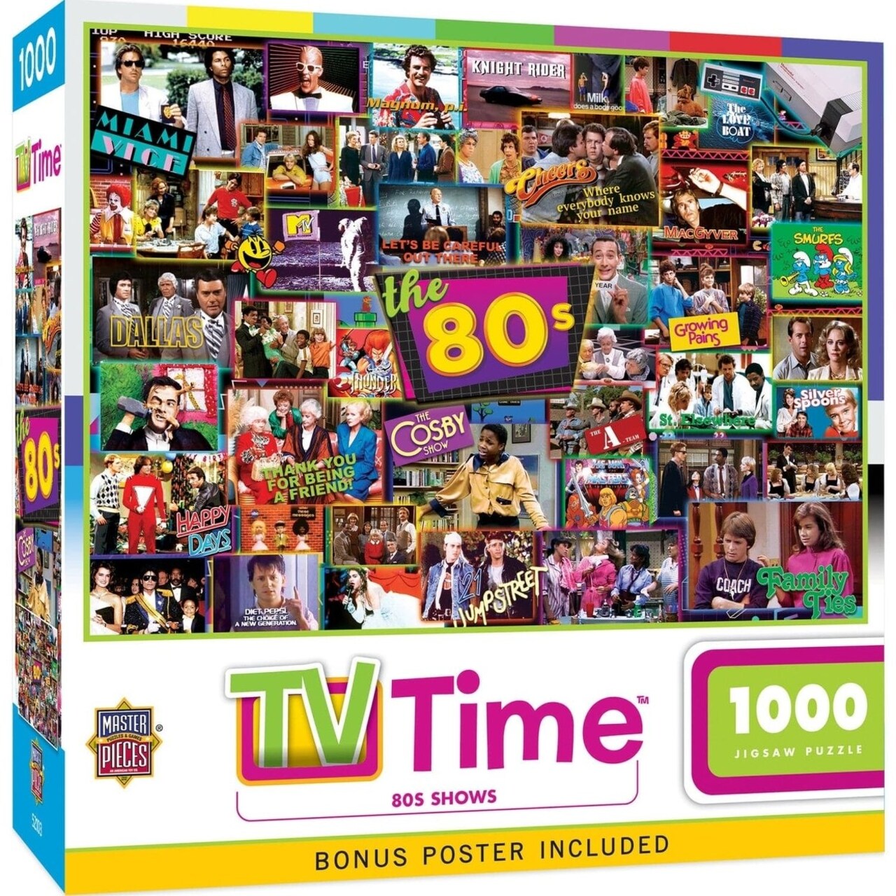Masterpieces 80S Tv Shows 1000 Piece Jigsaw Puzzle 19.25 X 26.75 Recycled Material